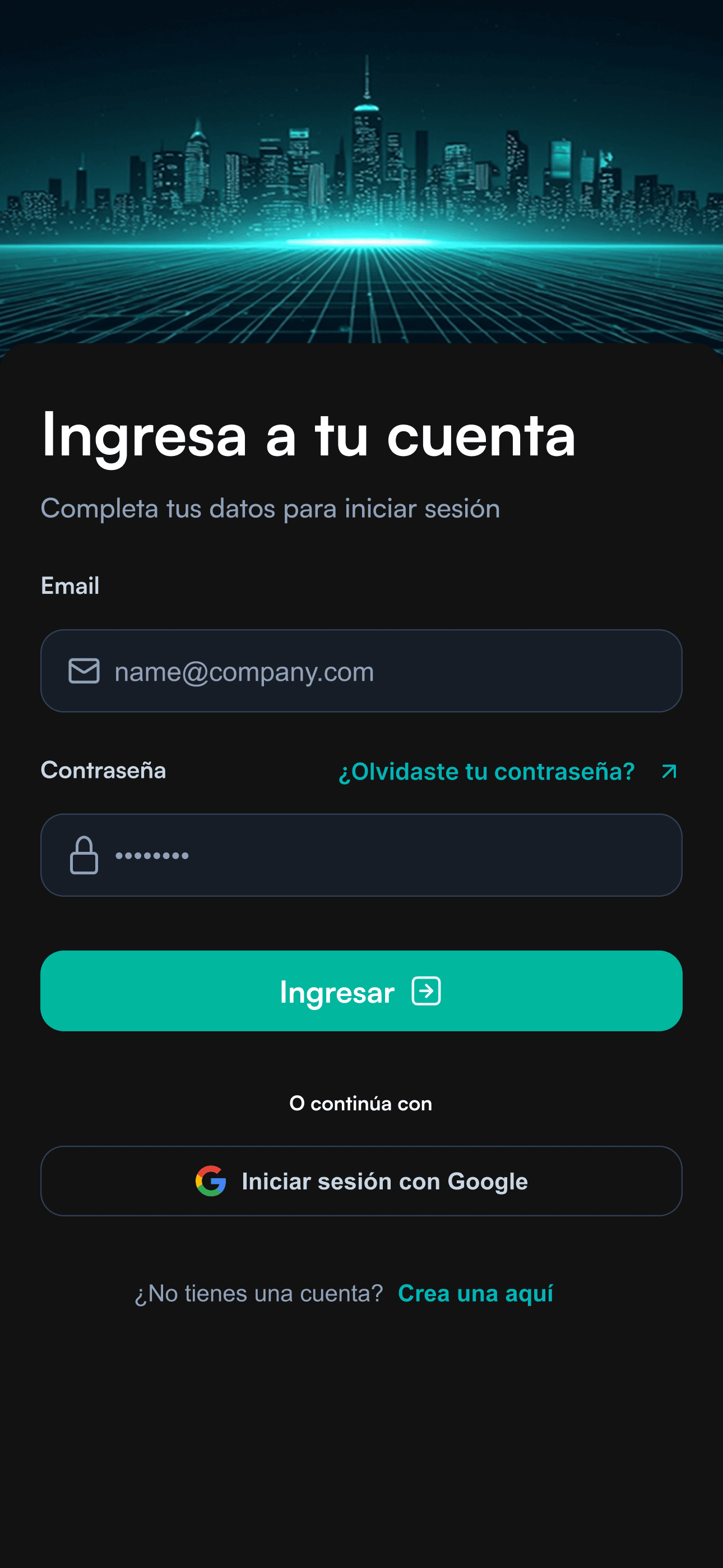 Pantalla de la app Propify 1
