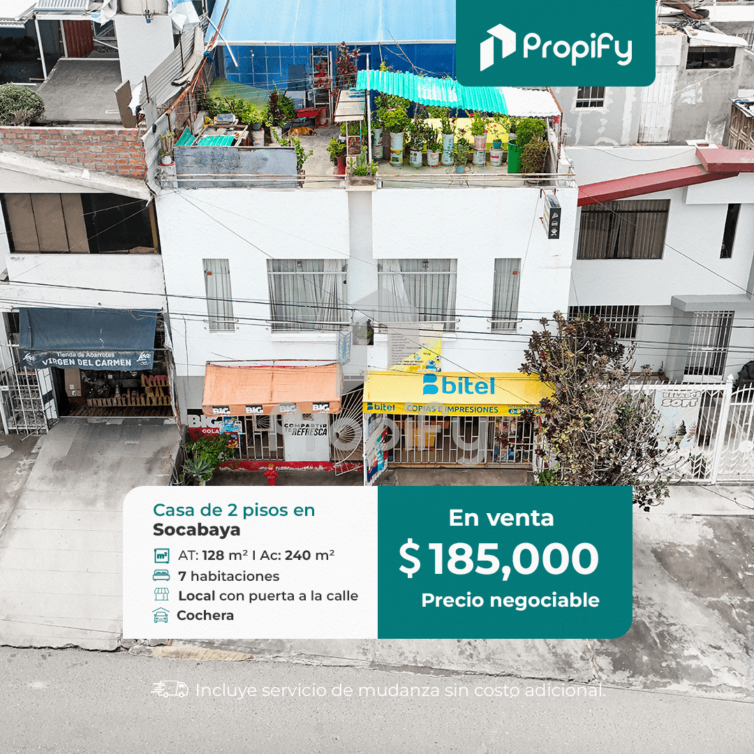 Casa Con Local Comercial En Socabaya La Campiña