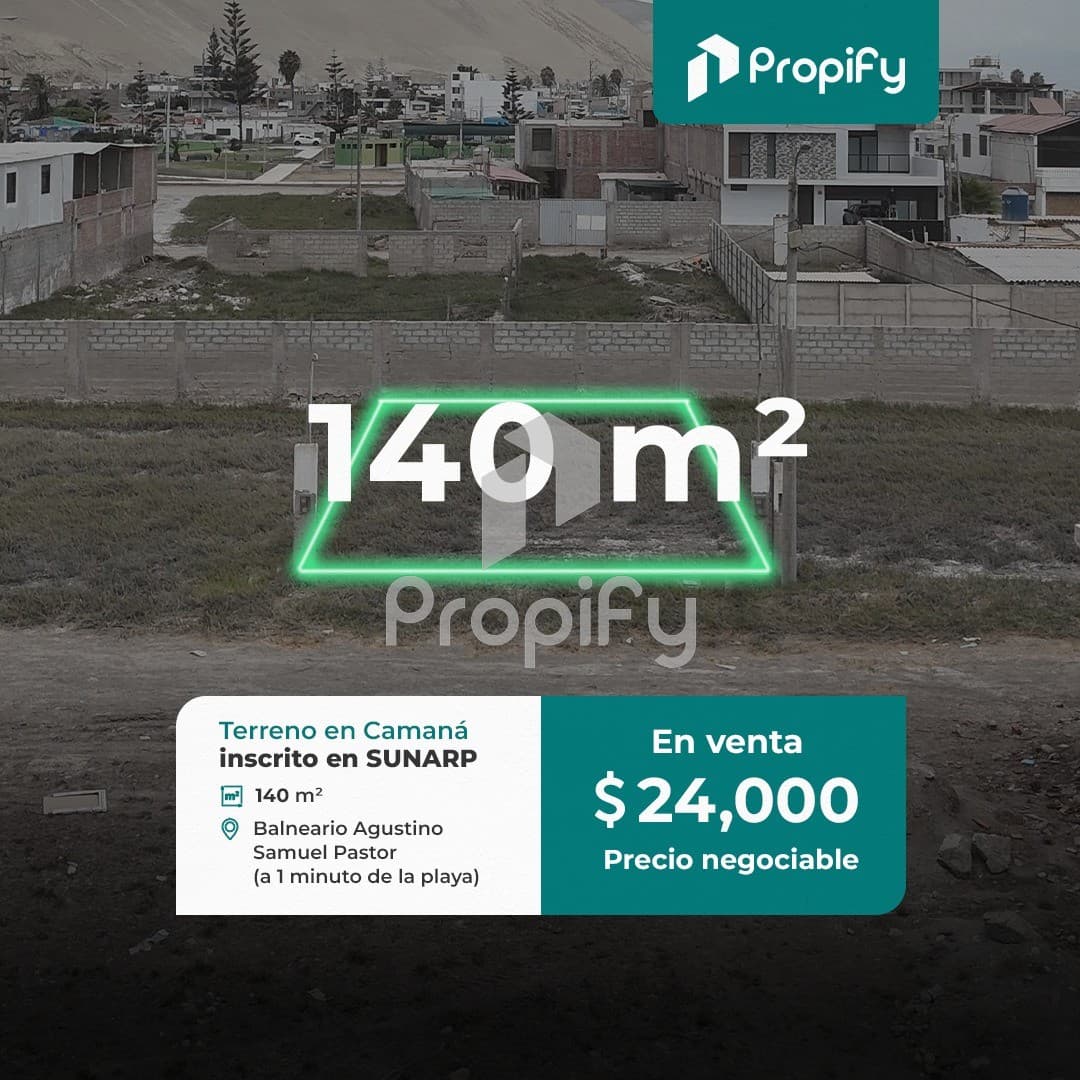 Terreno En Urbanización Privada Punta Camaná
